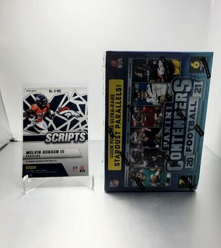 Melvin Gordon Scripts S-MG & 2021 Contenders Football Blaster Box ...