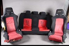 08-15 Mitsubishi Lancer Evolution Evo X Front Recaro Cloth Seats