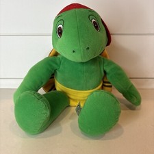 1986 Franklin Turtle Talking Stuffed Plush 14" Works