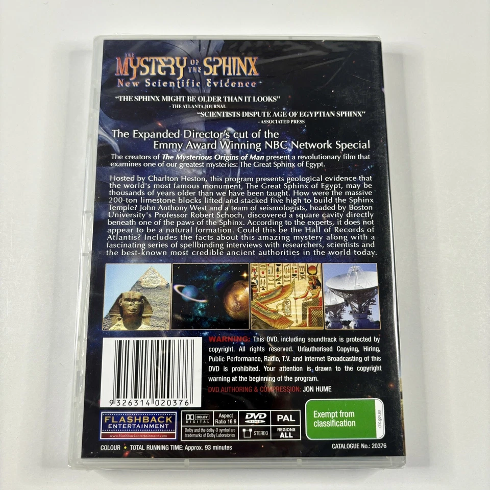 The Mystery Of The Sphinx DVD Region Free PAL Brand New Sealed Free Postage - Image 2 of 3