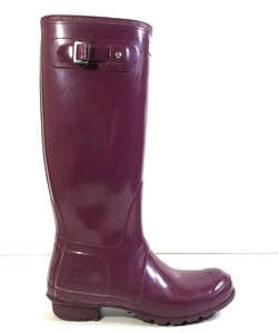 purple rubber boots