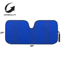 Motor Trend Auto Sun Shade - BLUE Jumbo Windshield Front Window Protection