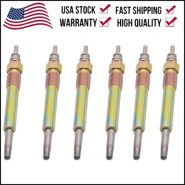 New Set of 6 Diesel Glow Plug 0250201038 Mercedes W210 E300 19961999