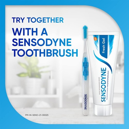 Sensodyne Toothpaste Fresh Gel for daily sensitivity protection (150 gm x 3) - Picture 6 of 8