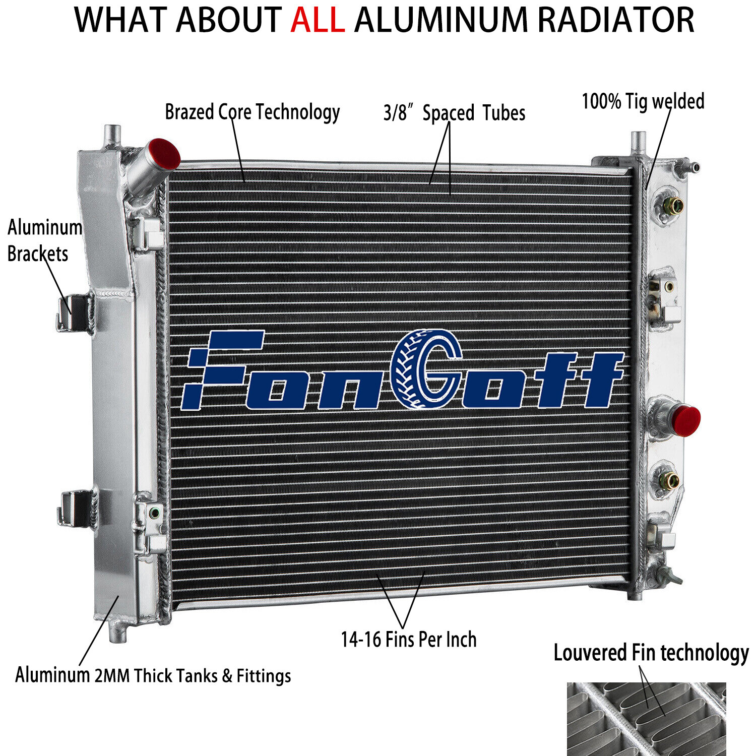 3 Row Aluminum Radiator For 2005-2013 2012 2011 Chevy Corvette C6 6.0L 6.2/7.0L