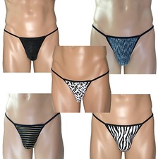 G344 Men's String Thong Contoured Pouch Posing Pouch