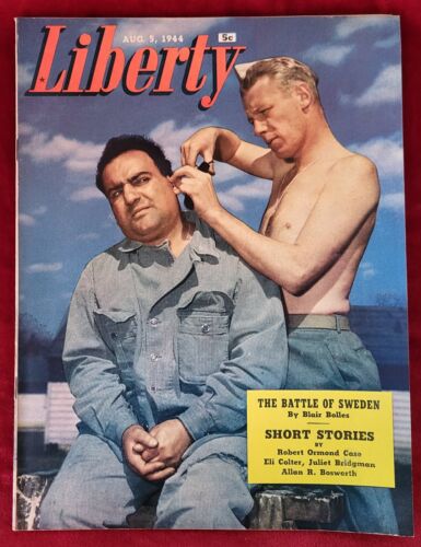 LIBERTY magazine 5 août 1944 illustré, annonces vintage guc hebdomadaire canadien - Photo 1 sur 2