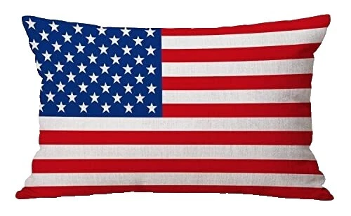 Almohadas de Decoración para el Hogar Patriótico rayas rectangular