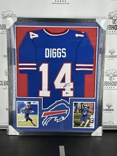 Stefon Diggs Autographed and Framed Blue Buffalo Jersey Auto Beckett COA