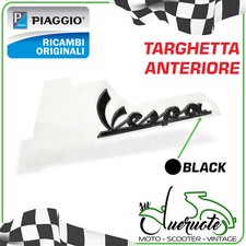 TARGHETTA ANTERIORE SCUDO SCRITTA VESPA GTS SUPER SPORT 125 300 S 50 SPRINT 150