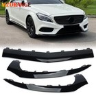 3× Für Mercedes Benz W218 CLS Stoßstange Zierleiste Vorne Links Rechts Schwarz