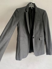 Joseph Grey Wool & Cashmere Tailored Long Sleeves Jacket Blazer Size:40