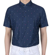 G/Fore Men's Medium Star Polo MSRP 120 Sold Out Colorway