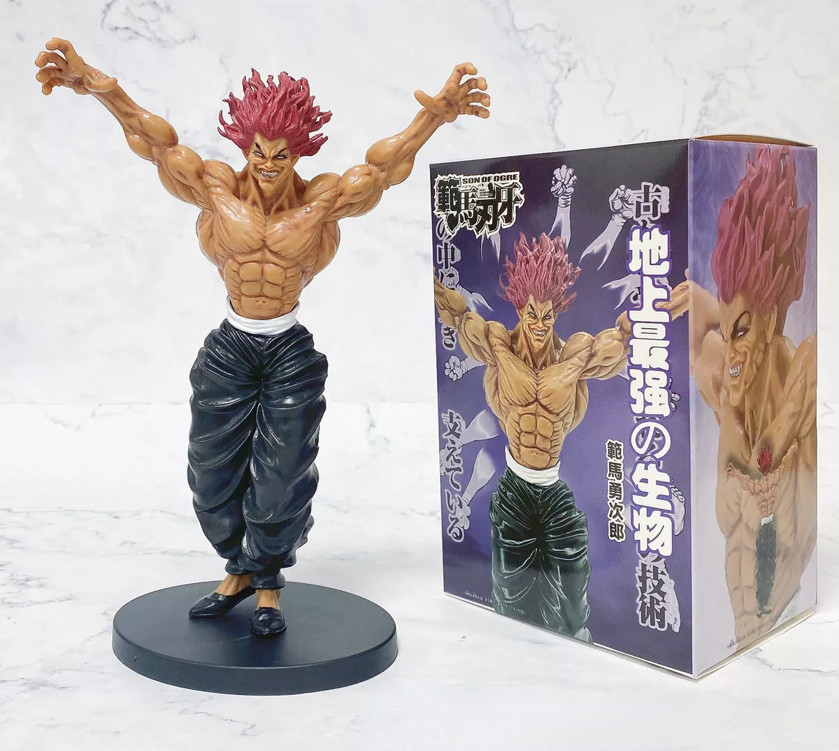 Baki the Grappler Hanma Baki Figure with Box Yujiro Hanma Anime Statue Model