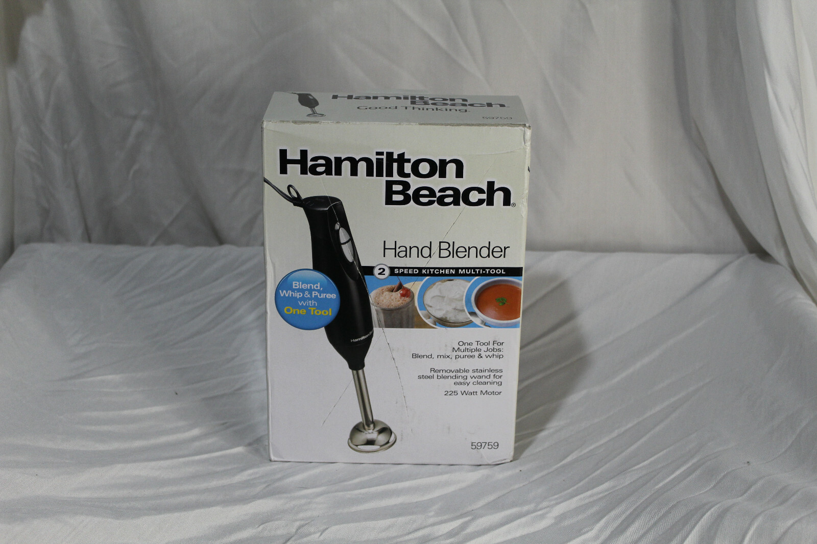 Hamilton Beach 2 Speed Emmersiion Hand Blender 225 Watt 59759 for sale