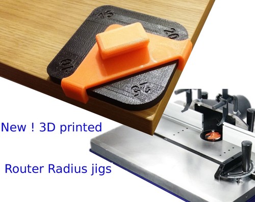 Router corner radius jig kit table work 