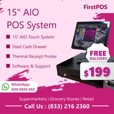 Point-of-Sale POS System, Cash Register,Receipt Printer for Supermarkets, Retail