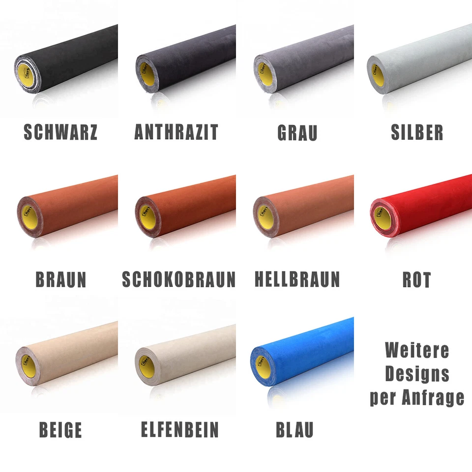 Velourfolie Selbstklebend Mikrofaserstoff Samtfolie 3D Wrap Dachhimmel Rakel #05 - Bild 2 von 4