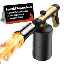 ThermoMaven Propane Torch with One-Touch Max Fire Safety Lock Charcoal Lighter