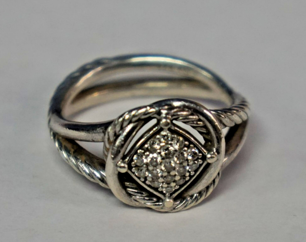 David Yurman Infinity Collection Ring Sterling Si… - image 1