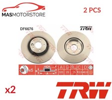 BREMSSCHEIBEN SATZ PAAR VORNE TRW DF6676S 2PCS A FÜR VOLVO S40 II,V50,C70 II