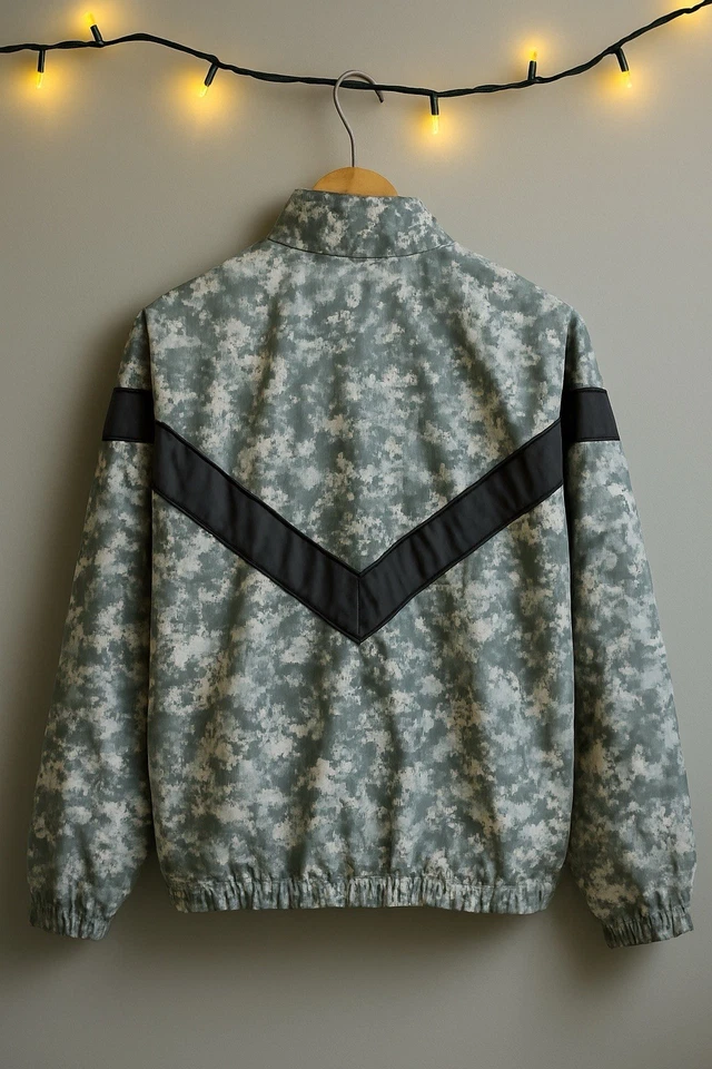 Chaqueta Skilcraft Ejército de Estados Unidos Para Hombre L Larga Regular Gris Verde Nylon Cremallera Completa Ventilada Foto 2 de 3