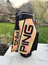 Ping Mulitcolored Cart Bag With Carry Strap - 7/10 Condition