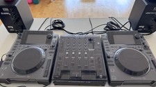 2 CDJ-2000NXS2  DJM-750MK2 w/ covers  Odessey Coffin Flight  KRK speaker