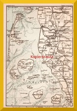 Nordfriesische Inseln +Original Karte von 1899+ Sylt, F&ouml;hr, Amrum, Pellworm