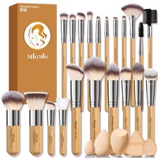 Makeup Brushes Set, Mlemle Professional 26 Pcs Kit, Include Yellow