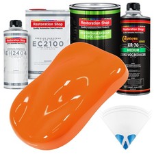 California Orange Low Voc Urethane Auto Paint Quart Kit European Clear Coat