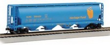 Bachmann 19139 HO Heritage Fund 4 Bay Cylindrical Grain Hopper