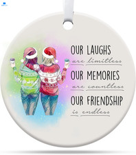 Gifts for Friends Women, Christmas Ornaments, Bestie Best Friend