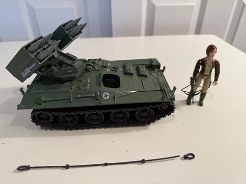 GI Joe ARAH 1983 Wolverine w/Covergirl COMPLETE includes Original Tow Cable