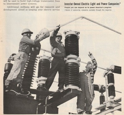 1964 Electric Light & Power Companies Photo Original Print Ad 21x28cm TIM 91864