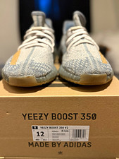 adidas Yeezy Boost 350 V2 Israfil FZ5421 Mens 12 Gray/Tan Primeknit