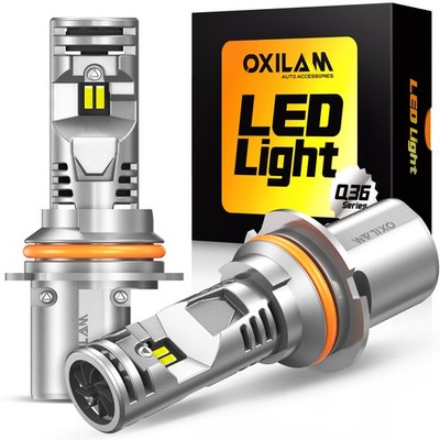 2X OXILAM 9004 LED Headlight Bulb High Low Beam Super Bright 48000lm 6500K White