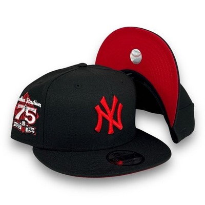 NY Yankees 9FIFTY 75th Adjustable Snapback New Era Cap - Black