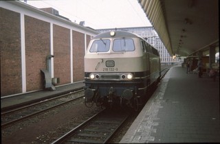 Originaldia DB 218 132 Münster 18.2.1991