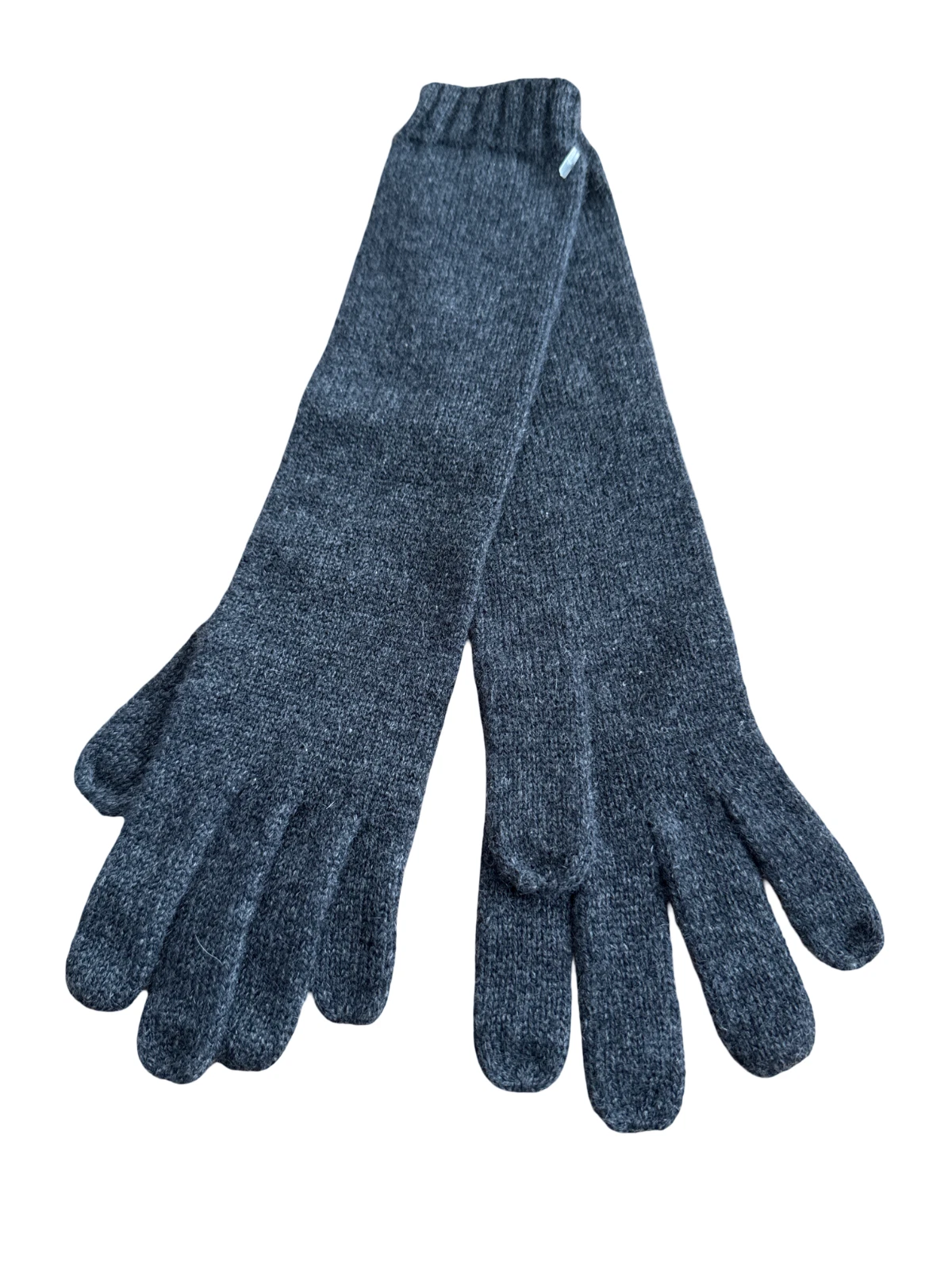 Giorgio Armani Cashmere Gray Gloves 14" Length - Made in Italy