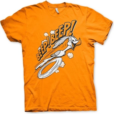 Looney Tunes BEEP BEEP T-Shirt Orange - Bild 1 von 2