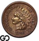1866 Indian Head Cent Penny, XF Bds: 130, Better Date