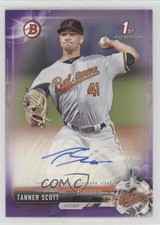 2017 Bowman Retail Prospect Auto Purple 149/250 Tanner Scott #PA-TS Auto ca0