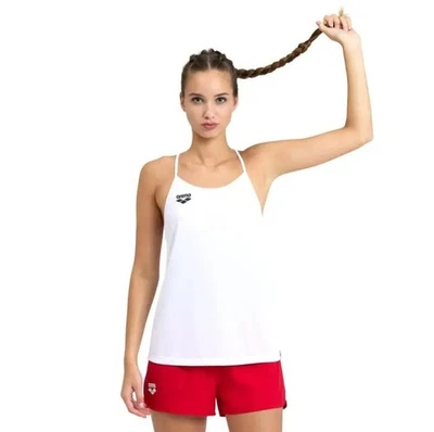 Arena Damen Tank Top Thin Straps Sport Top Weiß S - Bild 1 von 4