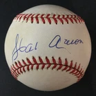 Hank Aaron SIGNED Rawlings AL Baseball JSA FULL LOA HOF BRAVES HIGH GRADE