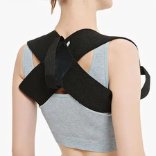 Adjustable Back Shoulder Posture Corrector Belt Clavicle Spine Support Reshape Y