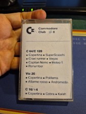 COMMODORE CLUB N° 8 C64 Cassetta Edicola Giochi GAMES SYSTEMS Commodore 64 Vic20