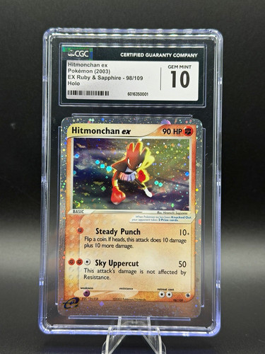 Hitmonchan ex graded CGC 10 for sale on eBay