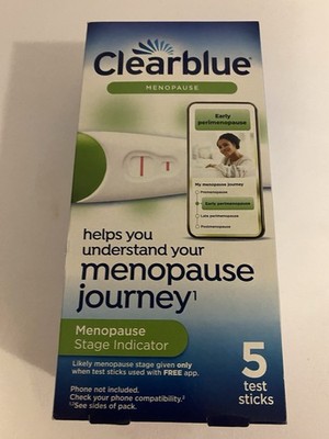 Clearblue Menopause Journey Stage Indicator With 5 Test Sticks New Sealed