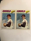 1977 Topps  #650 Nolan Ryan 2 cards (ink)
